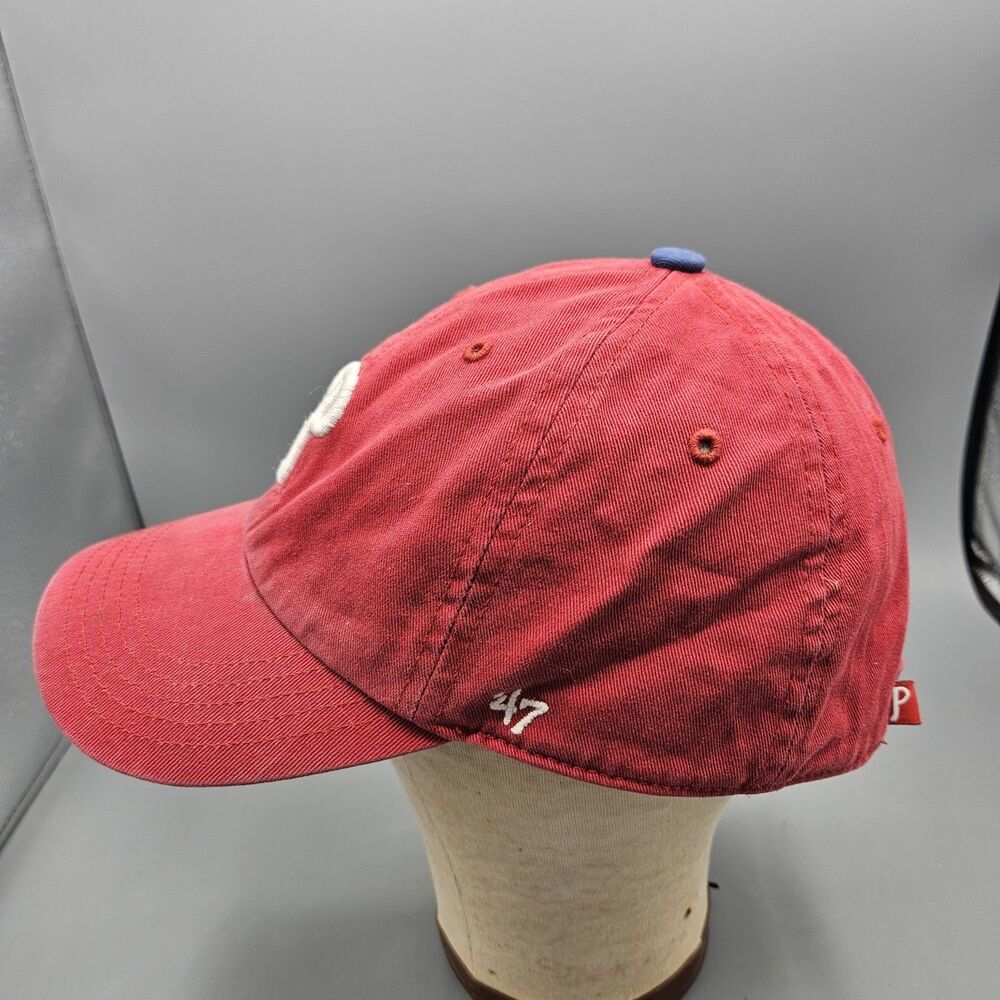 Philadelphia Phillies 47 Brand Strapback Adj Hat Cap Youth Kids MLB Baseball Red - Picture 2 of 8